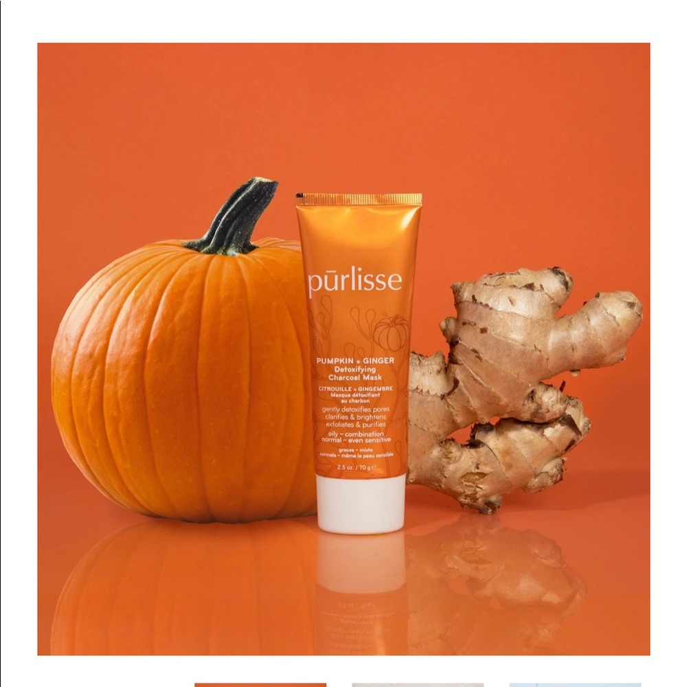 PURLISSE PUMPKIN + GINGER DETOXIFYING CHARCOAL MASK